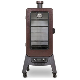 Costway Electric Wood Pellet Grill & Smoker w/Temperature Probe & Lockable  Wheels 