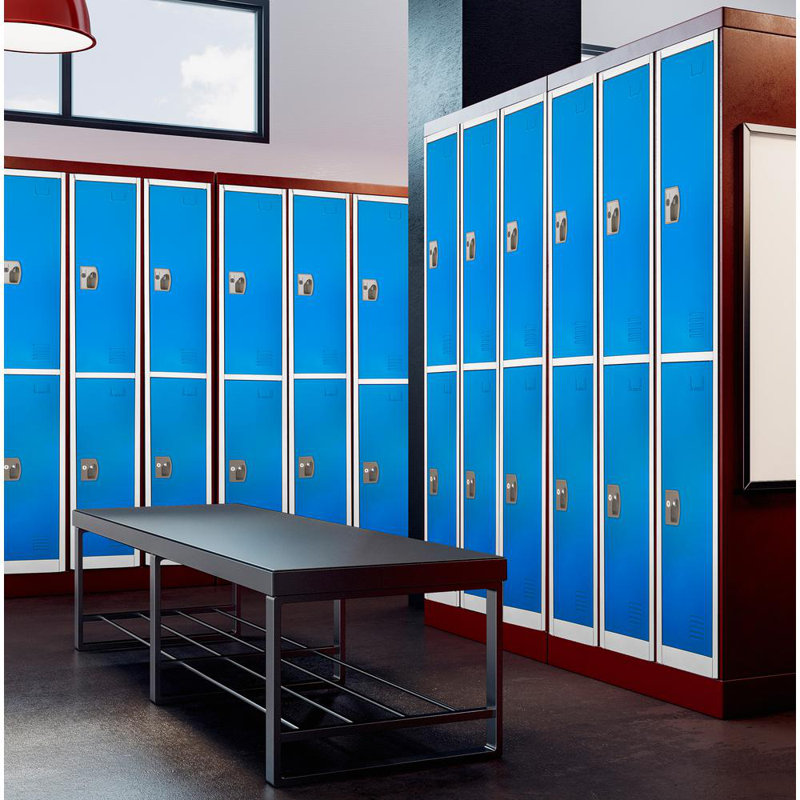 Blue Steel 72" Tall 2-Door Office Locker
