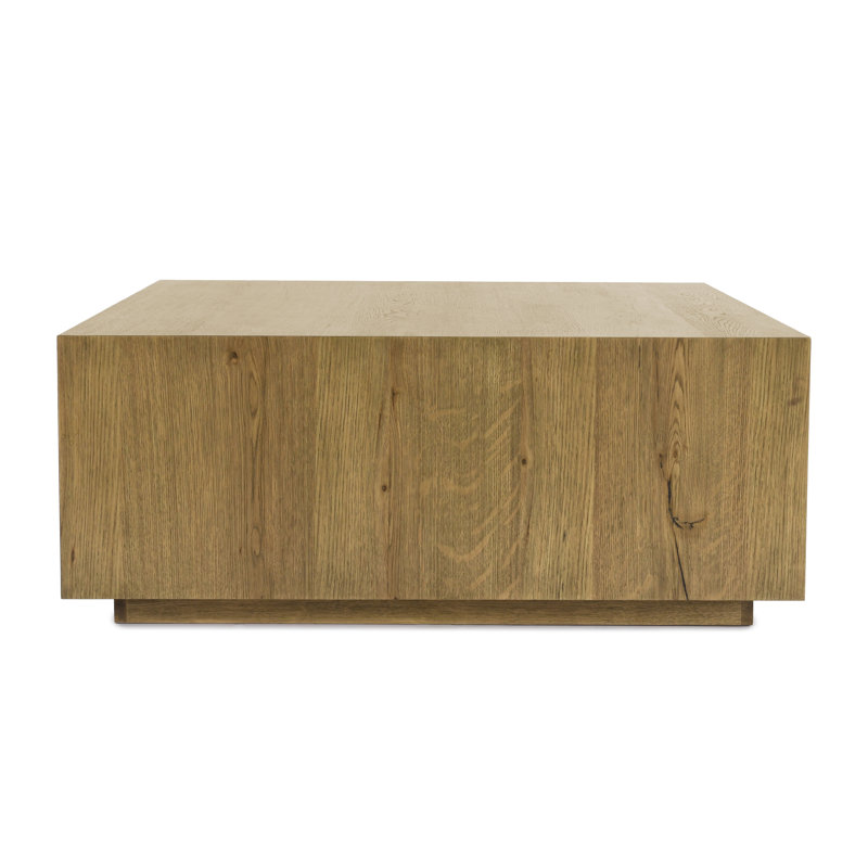 Layne 42" Square Coffee Table, Light Brown