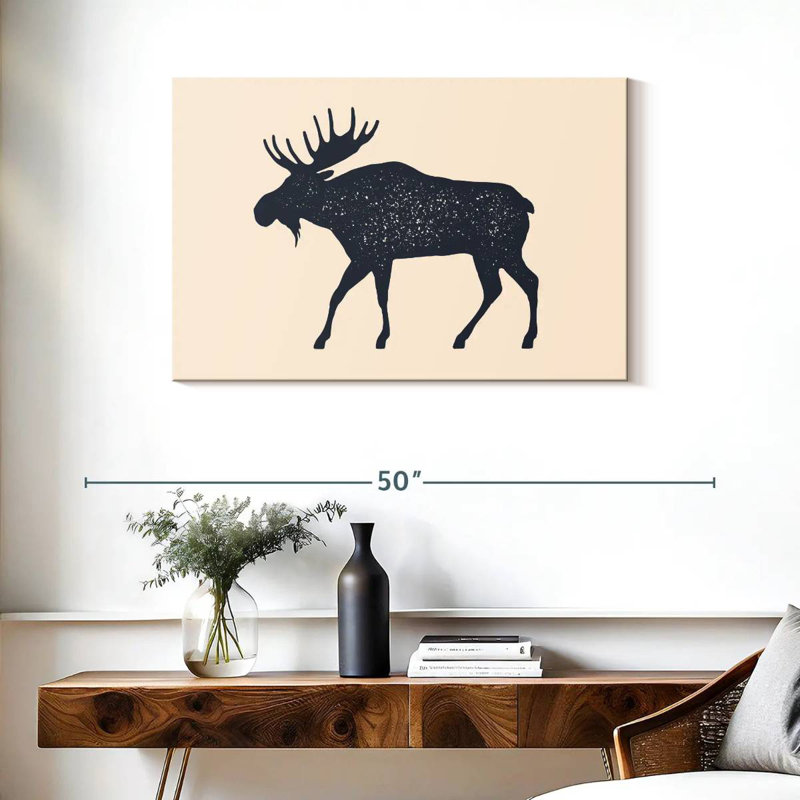 Brampt Moose Silhouette, 24" H x 36" W