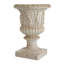 Urne de jardin MGO, blanc antique, H 27 po