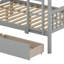 Lit superposé pratique avec rangement de tiroir, garde-corps de sécurité et conversion de lit double flexible-1173594450
