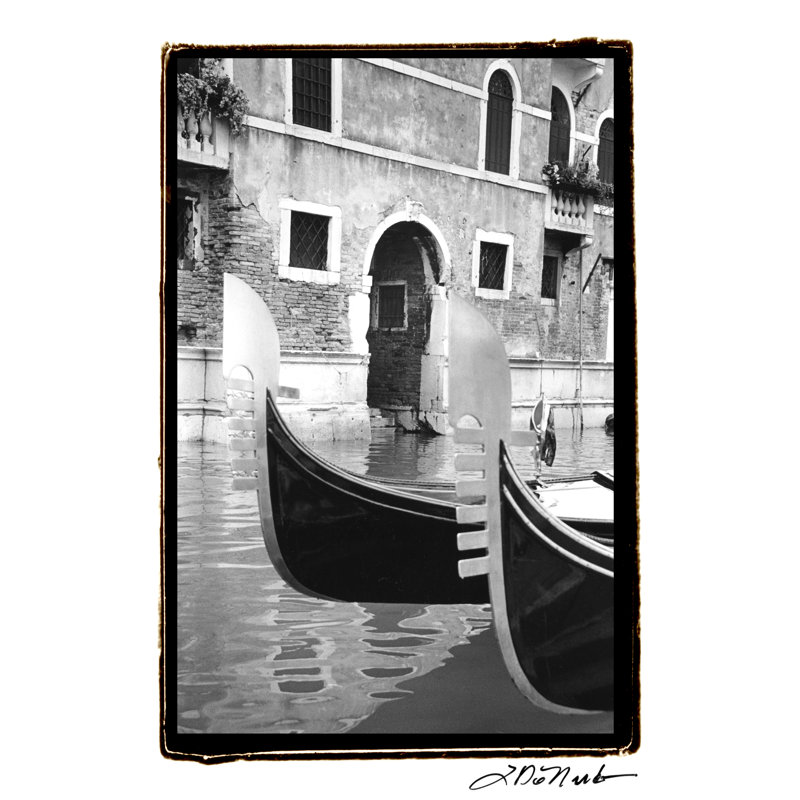 Resting Gondolas by Laura DeNardo - Wrapped Canvas Print, 30cm H x 20cm W x 3.8cm D