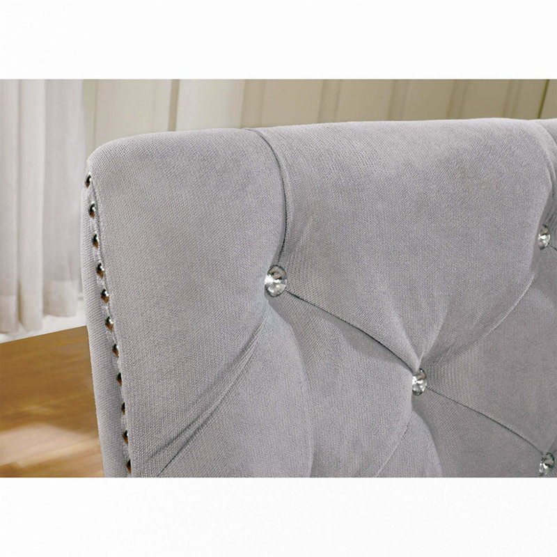 Ensemble de 2 chaises d'appoint rembourrées Flannelette