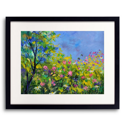 Pink Flowers Print by Pol Ledent
