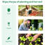 Serre portative transparente 6 pi x 3 pi 3 po, acier, 2 housses en PE / plastique, serre pour jardin avec fenêtres et fenêtres à usages multiples