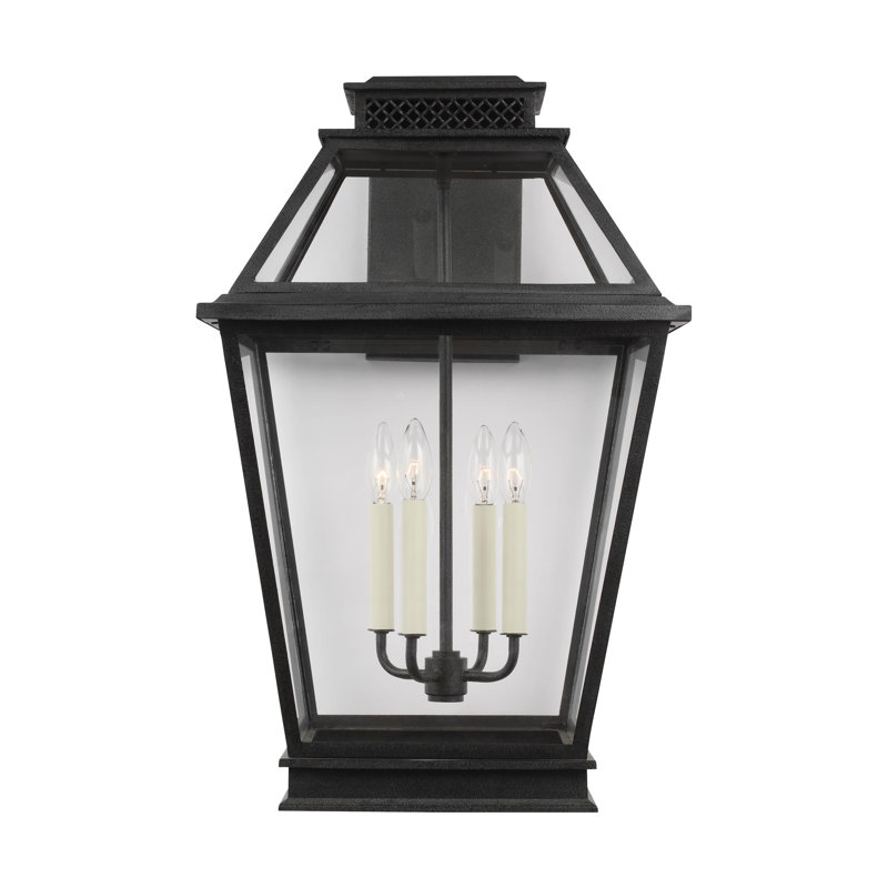 Falmouth 4 - Light Outdoor Wall Lantern, 25.375" H x 16" W x 16" D