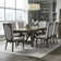 Dumar Trestle Table Set w/ Upholstered Chairs