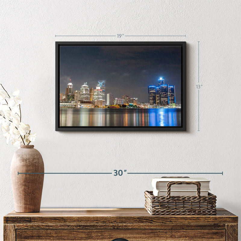 «Detroit Wall Art», H 13 po x l 19 po