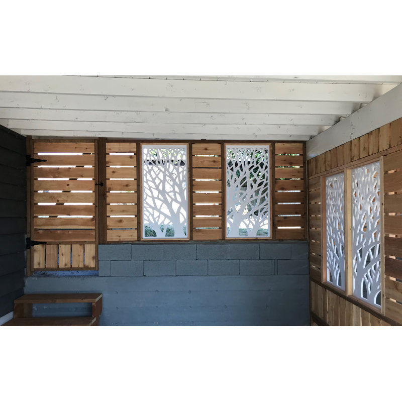 White Tree Branches Decorative PVC Wall Panel, 48" x 24"