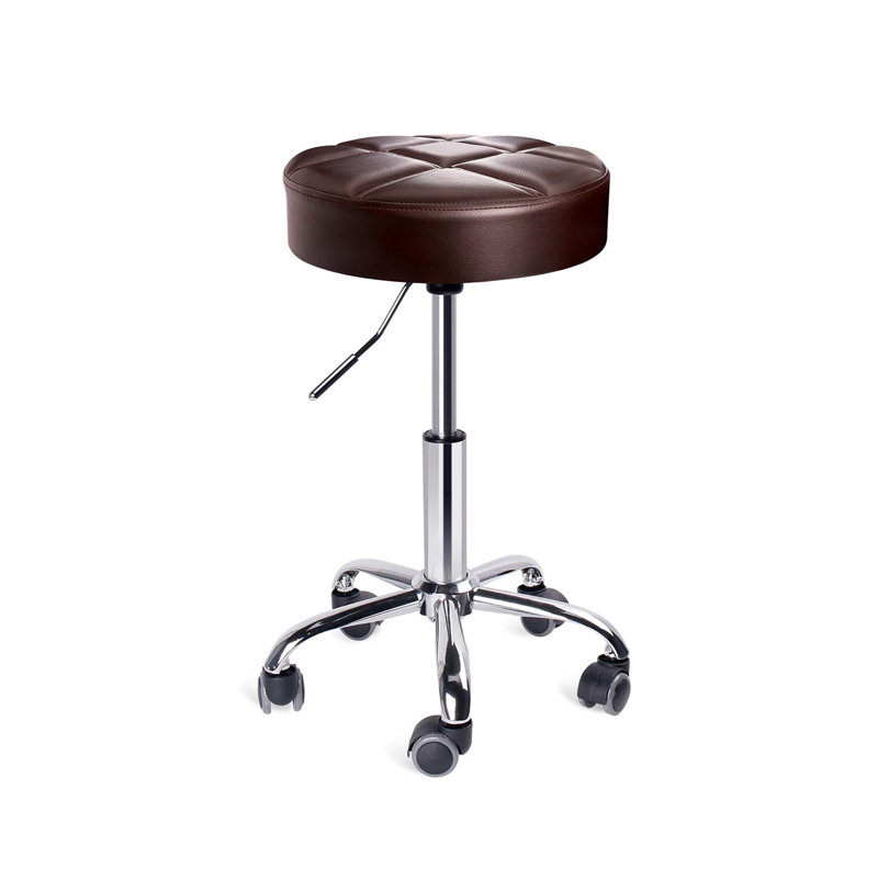 Metal Accent Stool, Brown