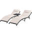 Ensemble de chaises longues d'extérieur réglables pour patio 3 pièces-1945783475