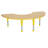 36" x 72" Half Moon T-Mold Activity Table with Adjustable Legs-39310950-99075976