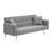 Quiniya 71.26" Modern Teddy Velvet Sofa Bed Folding Couch with Two Throw Pillows for Living Room-1922807400