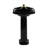 The Renovators Supply Inc. 15'' Gloss Black Vitreous China Square Bathroom Sink with Overflow