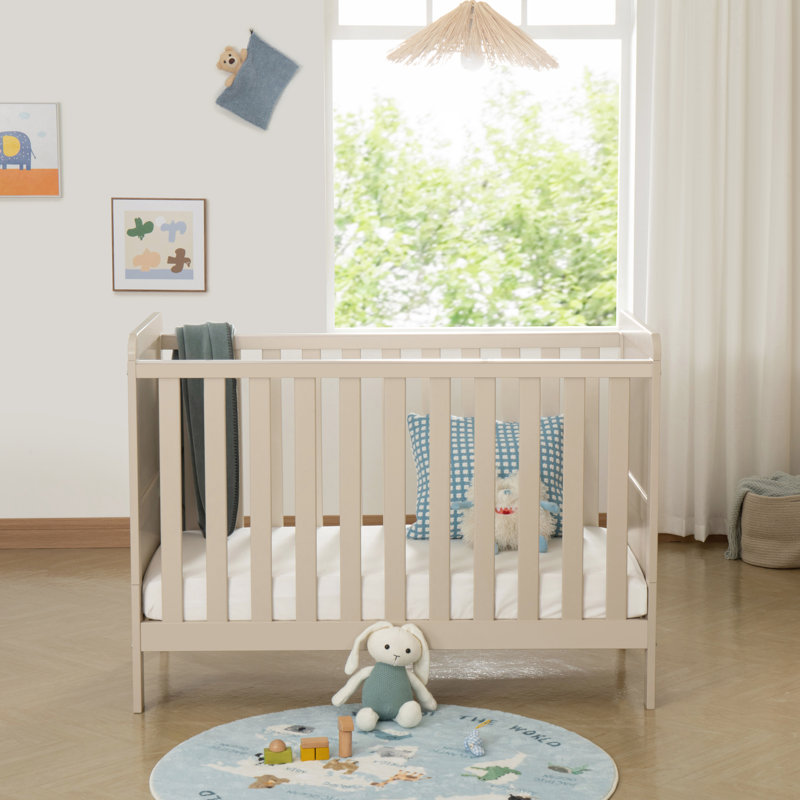 Babymore Caro Urban Mini Cot Bed, Cashmere