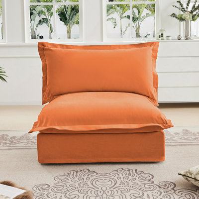 Canapé sans accoudoirs Koala - Orange