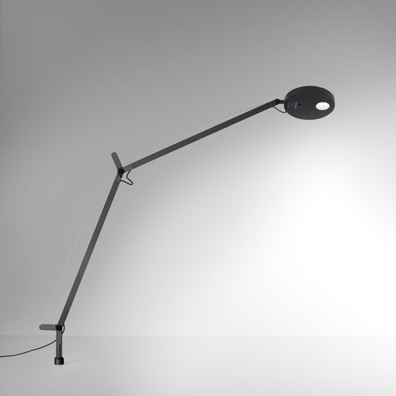 White Adjustable Clip-on LED Lamp with Painted Aluminum