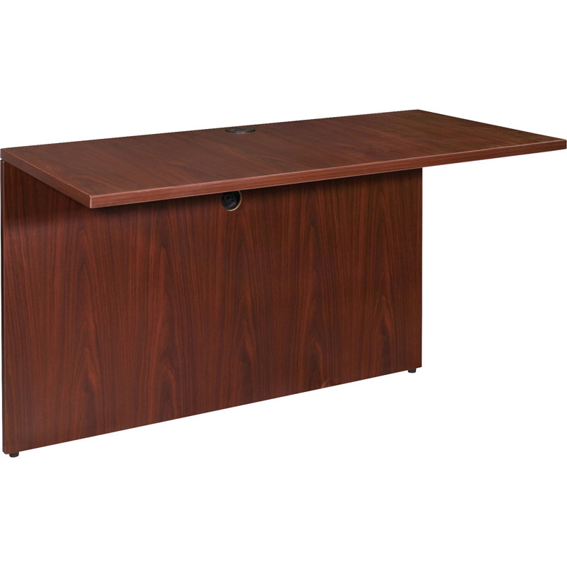 Essentials Series 29.5" H Desk Bridge and Connector, Cherry, 48" W x 24" D