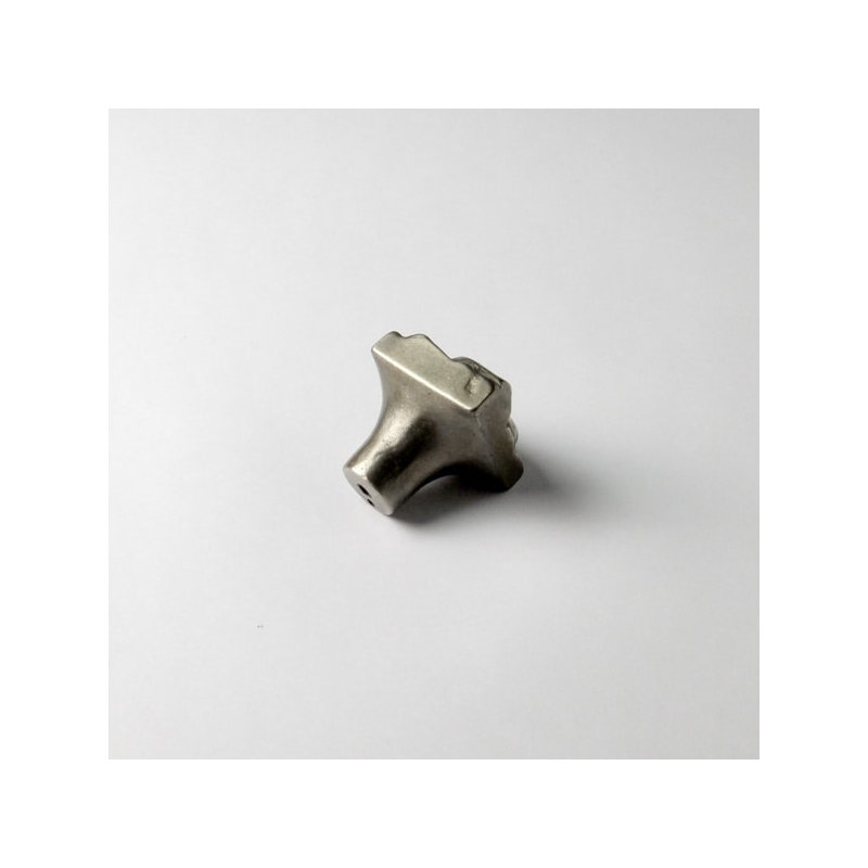 Dove Bronze Square Knob, White Bronze