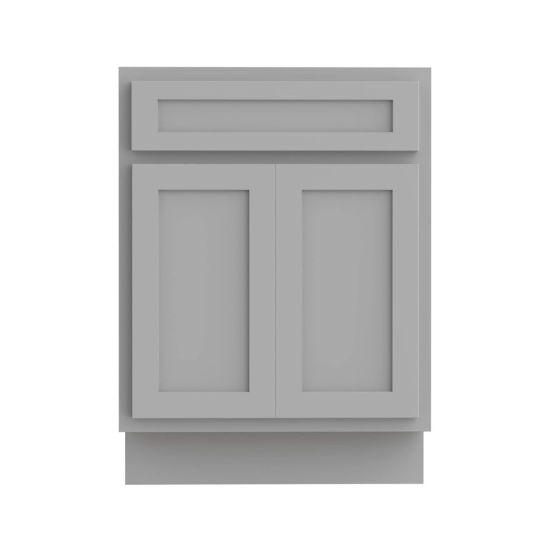 Base de meuble-lavabo simple Hibbitts 24 po seulement, Gris