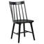 Chaise d'appoint en bois massif Carlos (ensemble de 2)-205963550