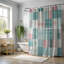 Rideau de douche standard 1 pièce Plaid Glow-82851876