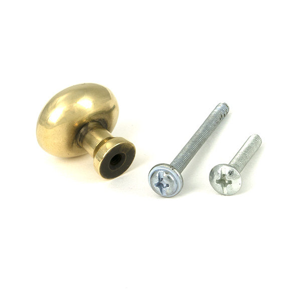 Moore Cabinet Knob, 0.98" Knob Diameter, Aged Brass