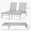 Double chaise longue inclinable 62,25 po Idolina