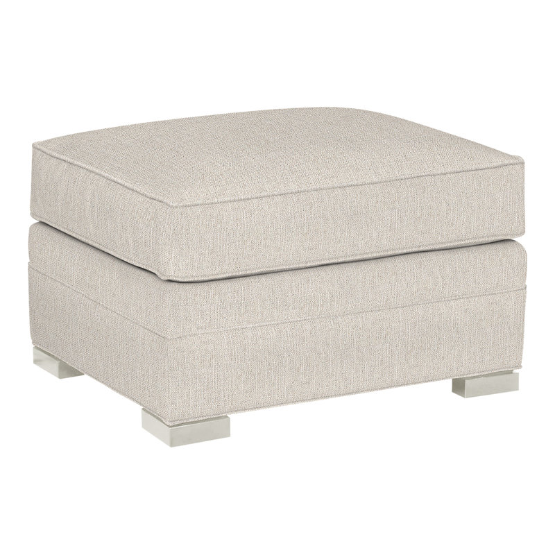 Davidson 28" Ottoman, Wrenn, Instant Parchment
