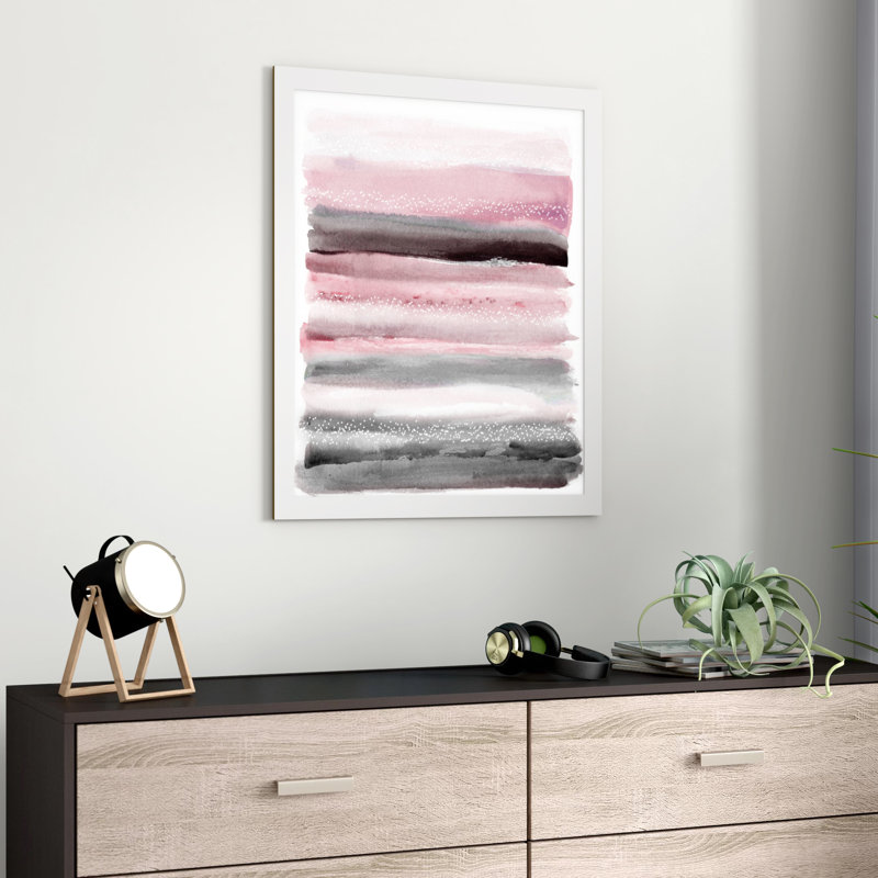 Coucher de soleil rose - reproduction de cadre photo, H 27 po x l 22 po