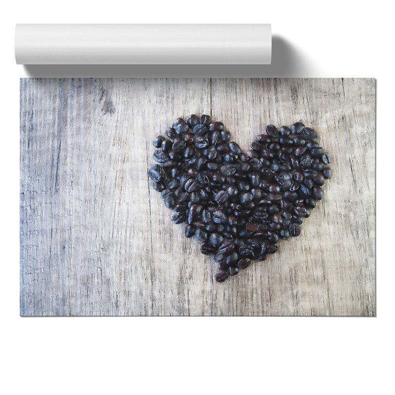 Coffee Beans Painting - Frameless Print, 21cm H x 30cm W x 0.1cm D