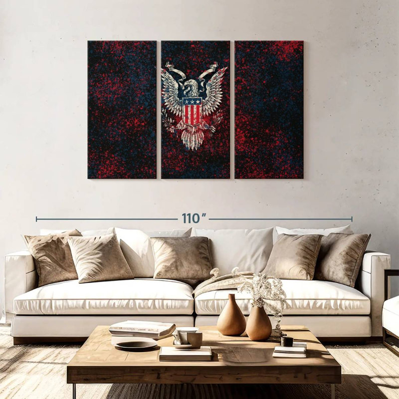 Lelar American Eagle Badge, 48" H x 74" W