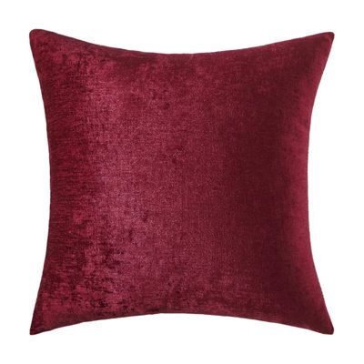 Housse de coussin en chenille