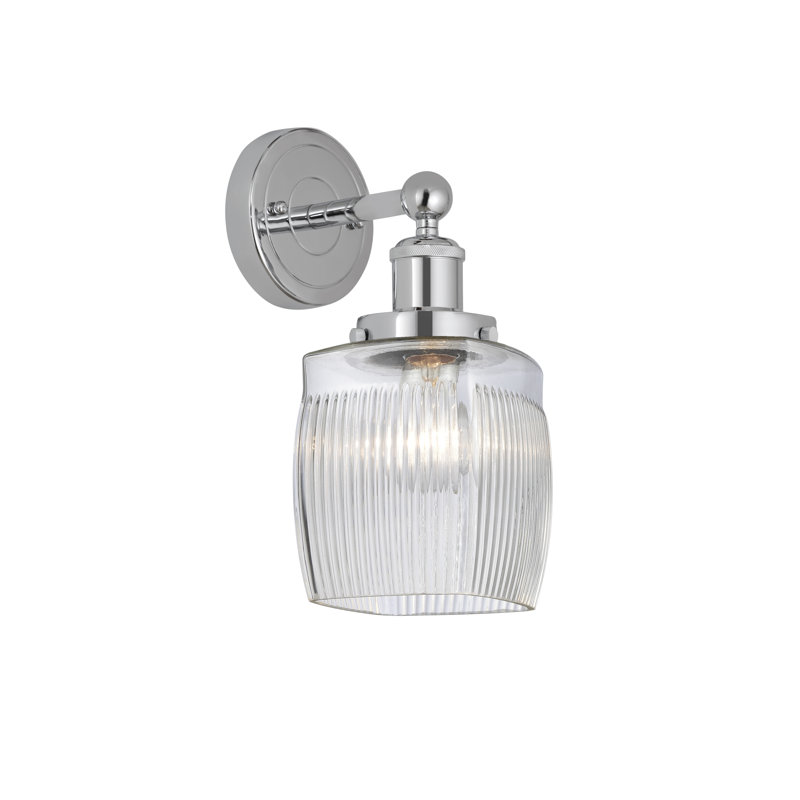 Keenan Armed Sconce, Polished Chrome