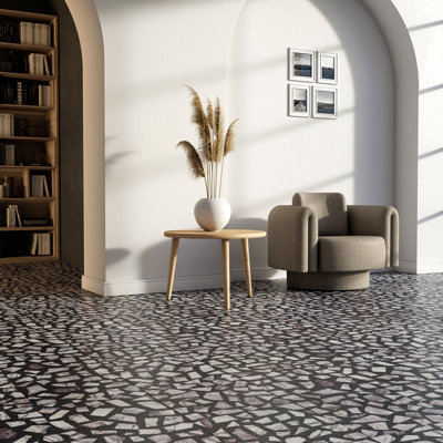 Durham 15.98 In. X 15.98 In. Honed Terrazzo Floor And Wall Tile (3.55 Sq. Ft. / Case)