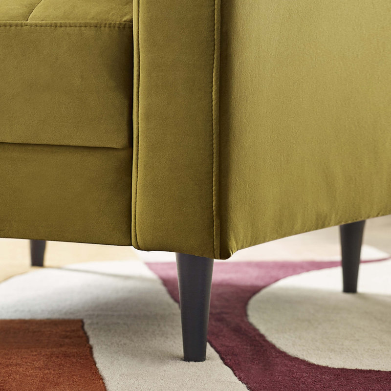 Jodi Velvet Armchair, Mustard