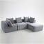 Canapé compressé: Canapé cube gris