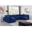 Canapé modulaire réversible en velours Hrannar-87141501