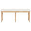Banc de salle à manger rembourré, style rétro, longueur, 6 pieds en bois massif, limite de poids de 330 lb, banc d'apparence naturelle avec charme, capacité, apparence