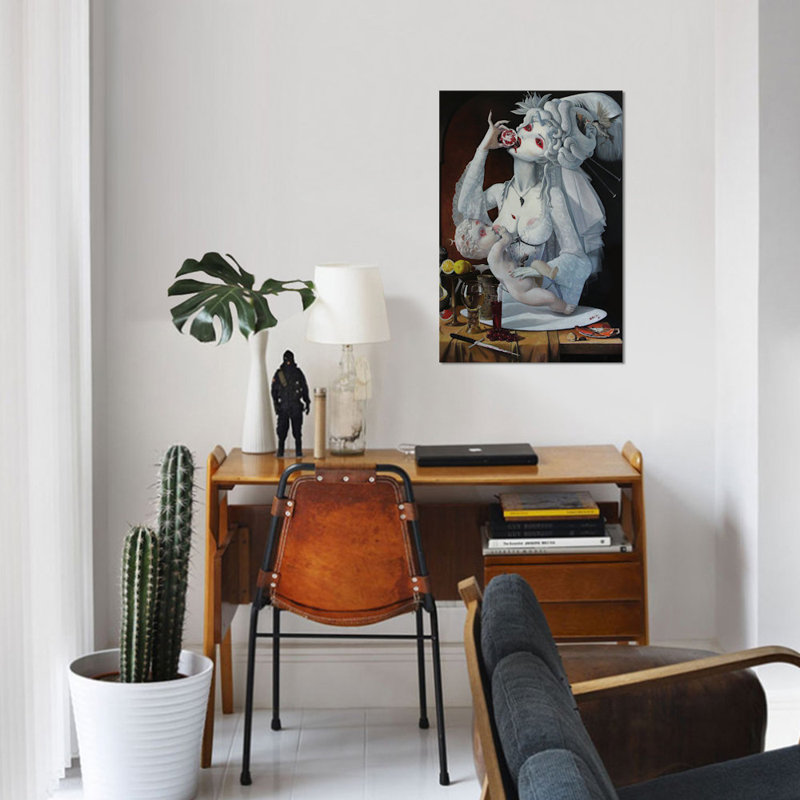 « the poursuite of joie », impression sur toile, H 18 po x l 12 po x P 1,5 po, Toile tendue, Pas de tapis