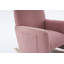 Chaise berçante en tissu avec repose-pieds Teddy-702460789