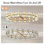 Luminaire de lustre rond moderne doré-784904000