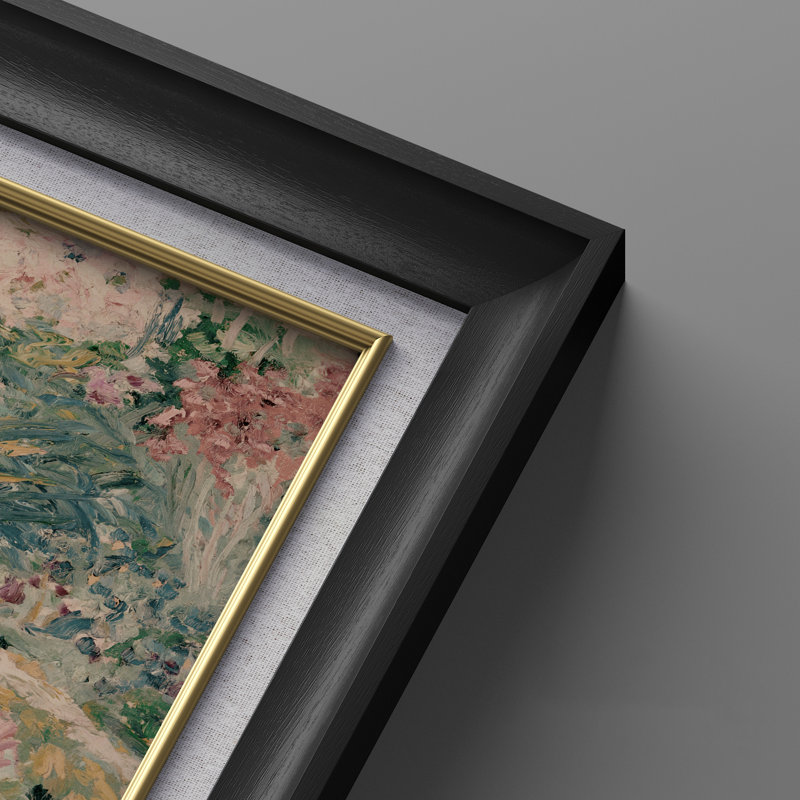 Ensemble de 2 œuvres d'art encadrées de qualité supérieure sur toile de qualité supérieure avec cadre de 26 po x 36 po, Noir