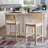 Yalingup 30" Unfinished Barstool with a Solid Wood Frame-1750400096-1758582227