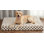 Lit orthopédique pour chien de grande taille, très grand format avec housse amovible et lavable, conception moderne en peluche remplie de mousse de caisse à mémoire de forme, dimensions: 42 po sur 28 po, couleur: brun