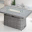 Table de foyer d'extérieur réglable en aluminium au propane-2086256583