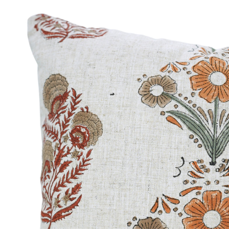 Housse de coussin lombaire en lin viscoélastique Fabividine, décoration d'automne (vanshika, brun), Forme rectangulaire
