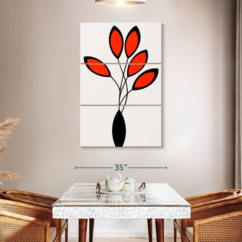 Harnek Cinco Red, 50" H x 32" W