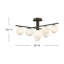 Selene 9 - Light Semi Flush Mount-149321069